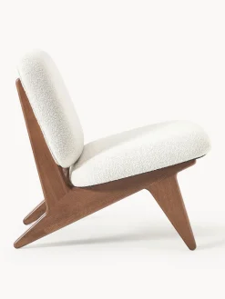 Outlet Sillón en tejido bouclé Shenay Sillones Pequeños|Sillones