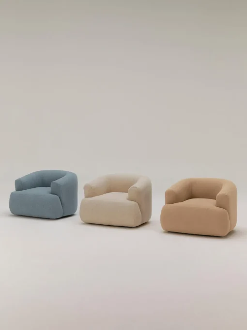 Hot Sillón en tejido bouclé Sofia Butacas|Sillones