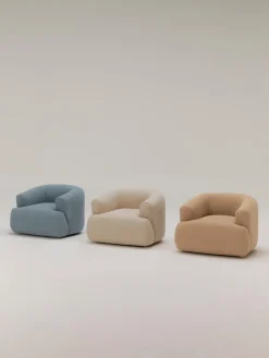 Clearance Sillón en tejido bouclé Sofia Butacas|Sillones