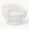 Sillones Pequeños|Sillones>Bloomingville Sillón en tejido bouclé Ted