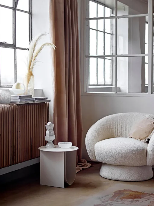 Sillones Pequeños|Sillones>Bloomingville Sillón en tejido bouclé Ted
