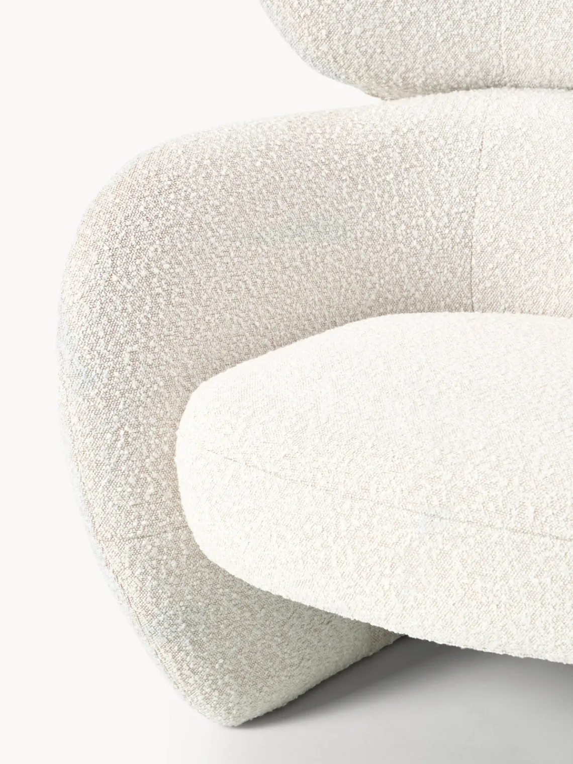 Outlet Sillón en tejido bouclé Teyvat Sillones Pequeños|Sillones