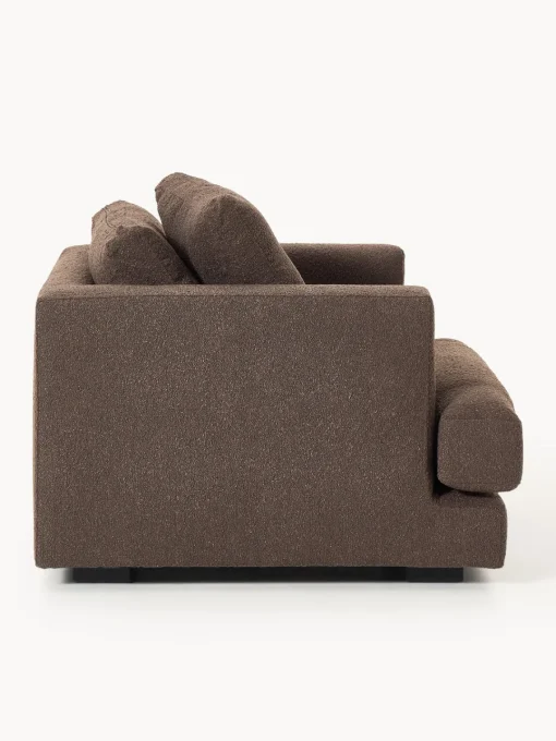 Butacas|Sillones>Westwing Collection Sillón en tejido bouclé Tribeca Bouclé marrón oscuro