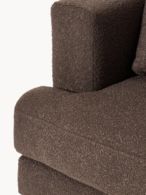 Butacas|Sillones>Westwing Collection Sillón en tejido bouclé Tribeca Bouclé marrón oscuro