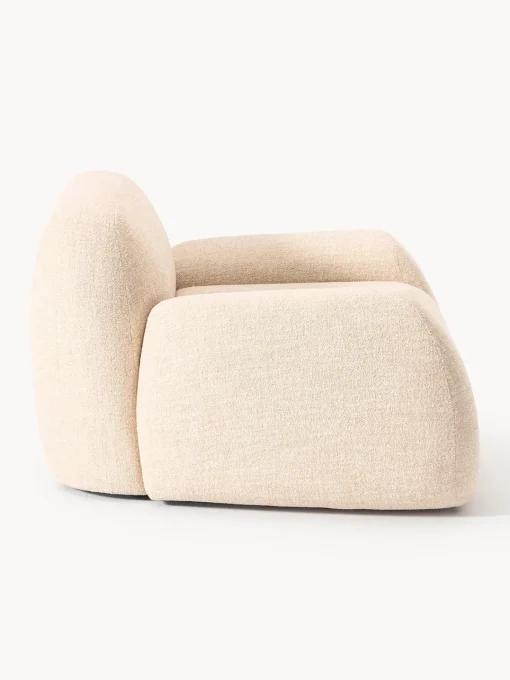 Sillón en tejido bouclé Wolke Sillones Pequeños|Sillones