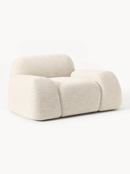 Outlet Sillón en tejido bouclé Wolke Sillones Pequeños|Sillones