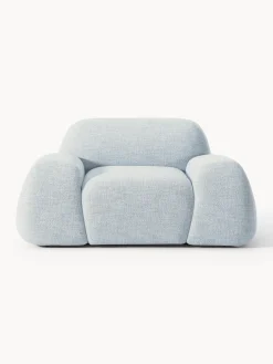 Hot Sillón en tejido bouclé Wolke Sillones Pequeños|Sillones