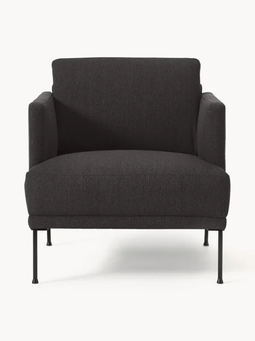 Butacas|Sillones>Westwing Collection Sillón Fluente Tejido grueso gris antracita