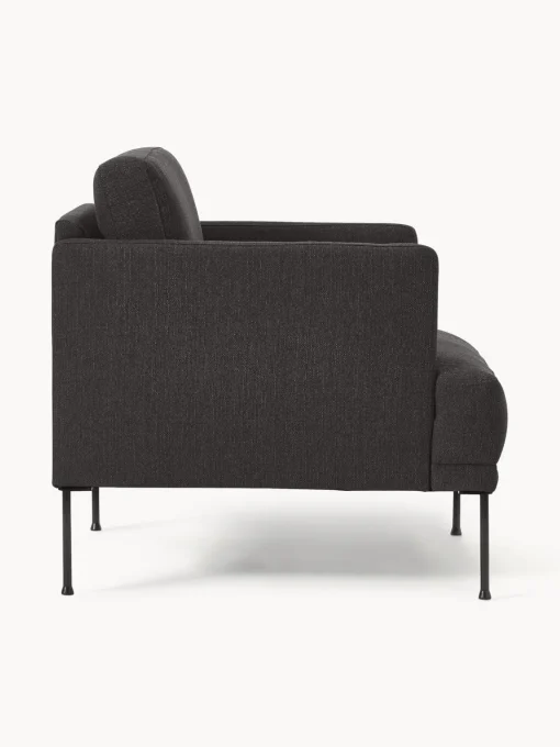 Butacas|Sillones>Westwing Collection Sillón Fluente Tejido grueso gris antracita