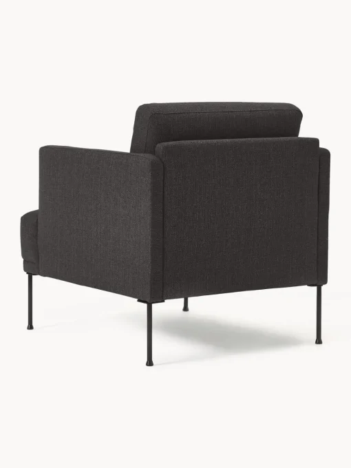Butacas|Sillones>Westwing Collection Sillón Fluente Tejido grueso gris antracita