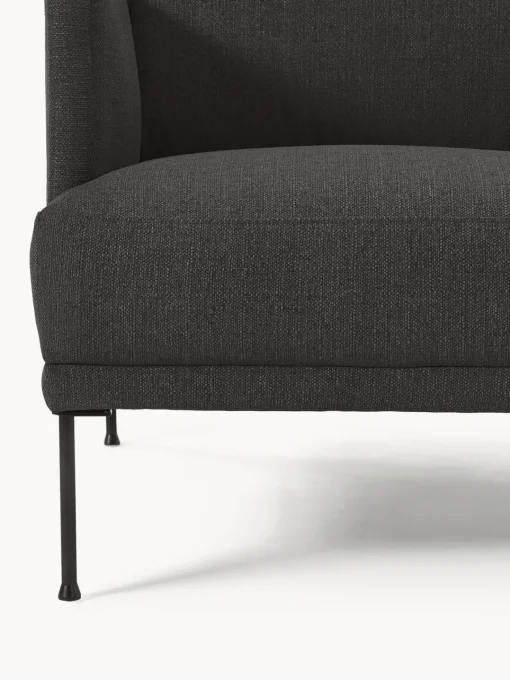 Butacas|Sillones>Westwing Collection Sillón Fluente Tejido grueso gris antracita