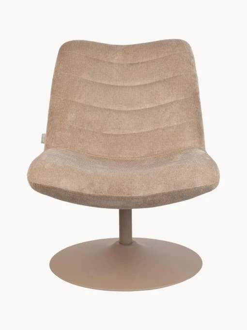 Sillones Pequeños|Sillones>Zuiver Sillón giratorio de pana Bubba