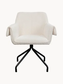 Sillas Con Reposabrazos|Sillas></noscript>Kare Design Sillón giratorio en tejido bouclé Bess