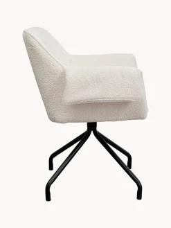 Sillas Con Reposabrazos|Sillas></noscript>Kare Design Sillón giratorio en tejido bouclé Bess