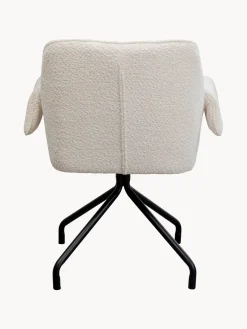 Sillas Con Reposabrazos|Sillas></noscript>Kare Design Sillón giratorio en tejido bouclé Bess