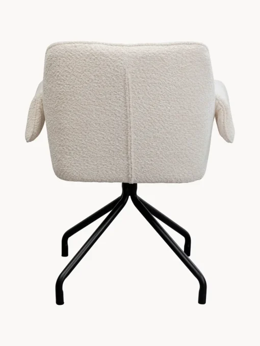 Sillas Con Reposabrazos|Sillas>Kare Design Sillón giratorio en tejido bouclé Bess