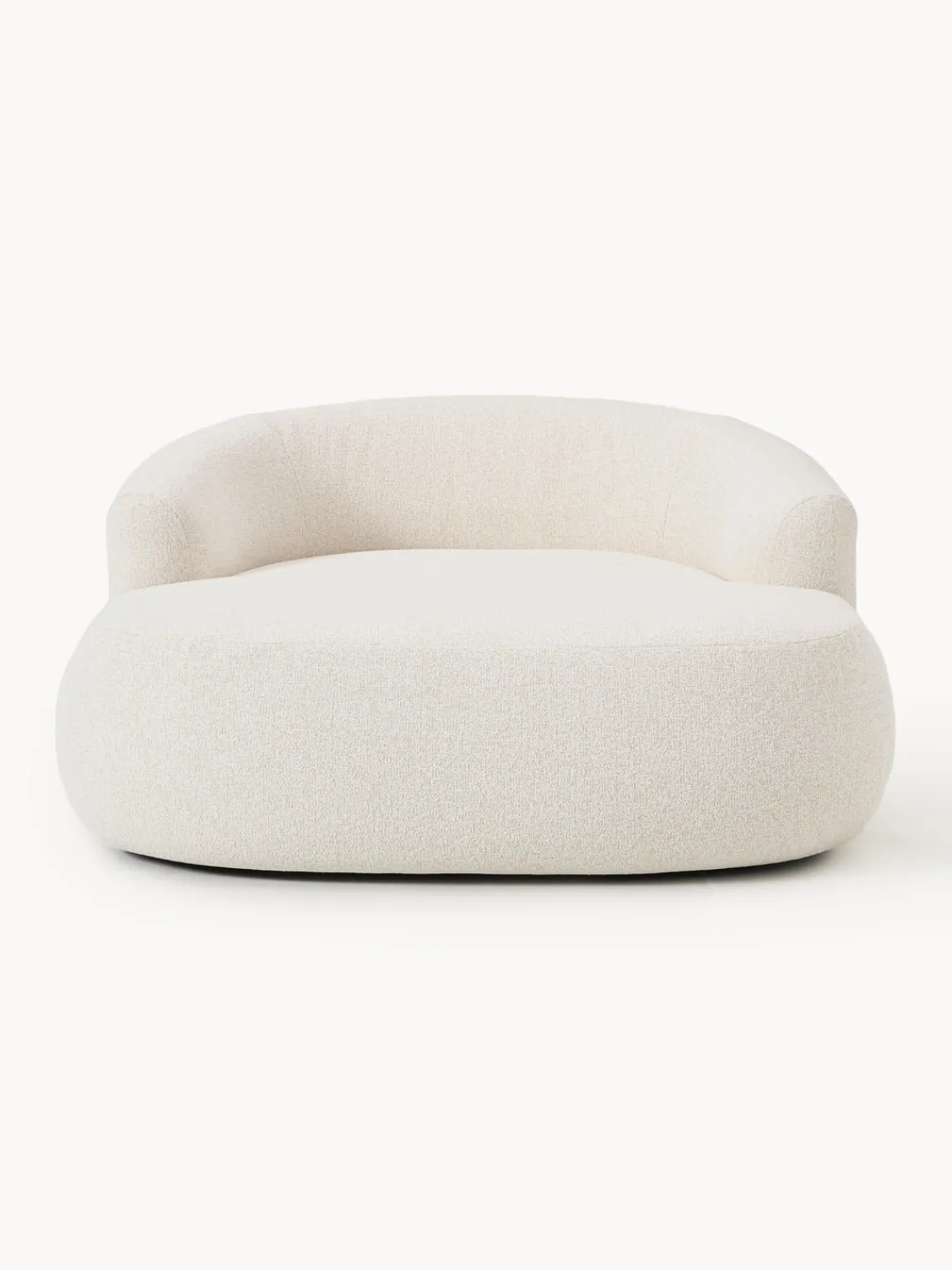Butacas|Sillones>Westwing Collection Sillón grande en tejido bouclé Sofia Bouclé jaspeado, blanco crema