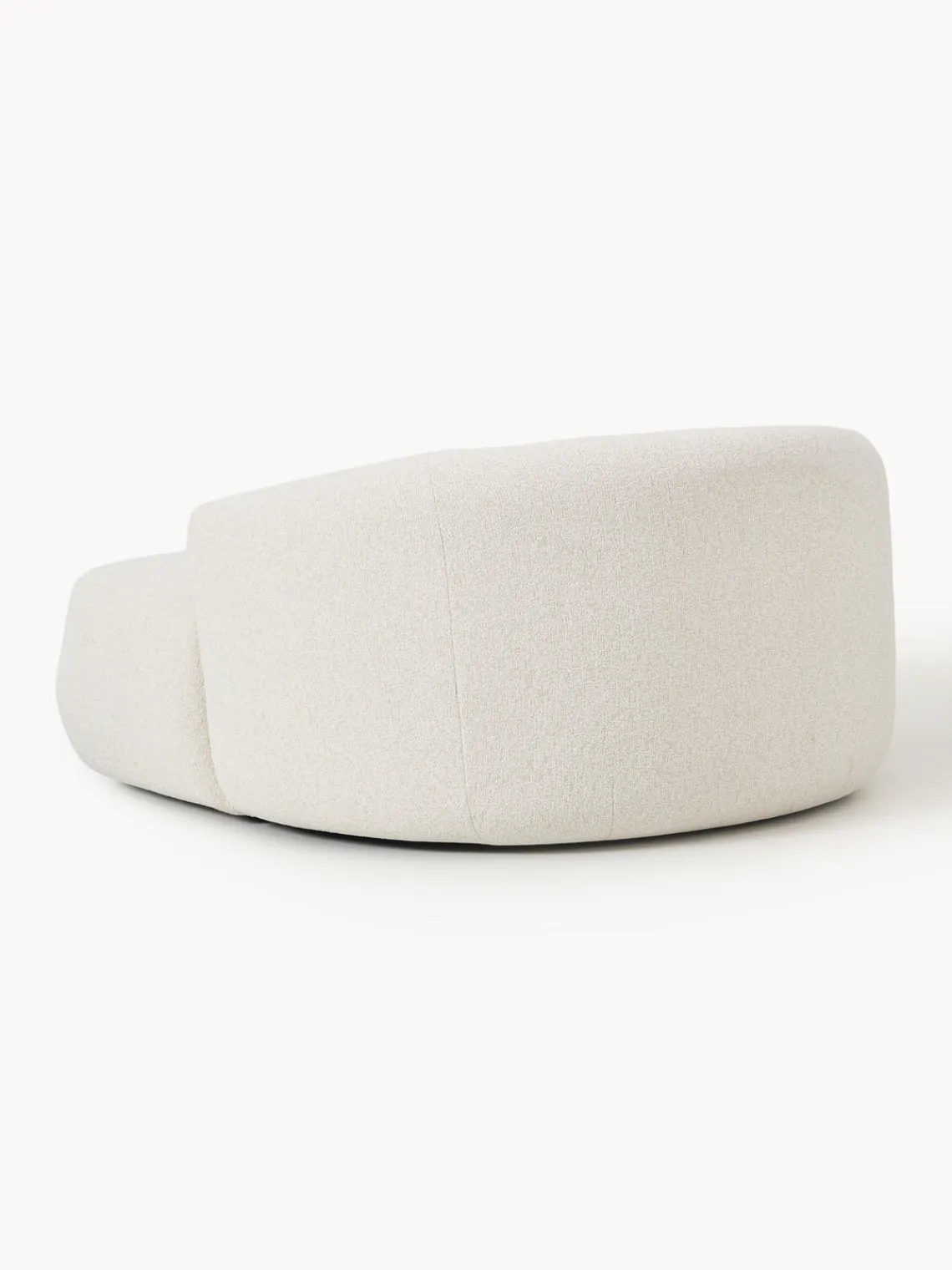 Butacas|Sillones>Westwing Collection Sillón grande en tejido bouclé Sofia Bouclé jaspeado, blanco crema