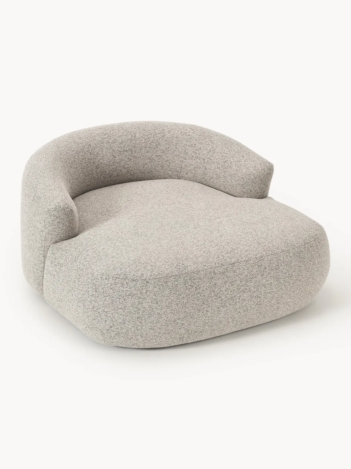 Butacas|Sillones>Westwing Collection Sillón grande en tejido bouclé Sofia Bouclé jaspeado, beige