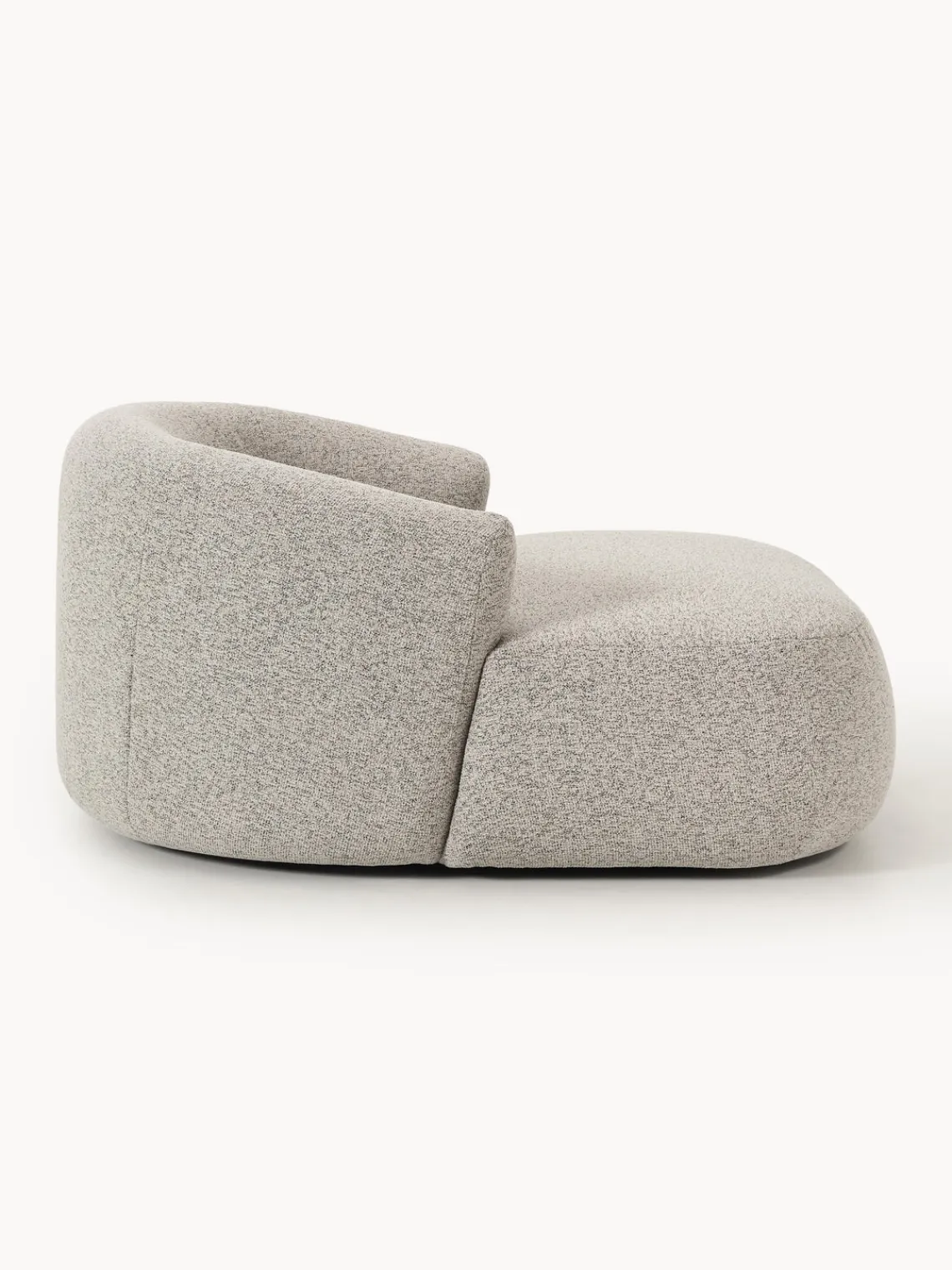 Butacas|Sillones>Westwing Collection Sillón grande en tejido bouclé Sofia Bouclé jaspeado, beige