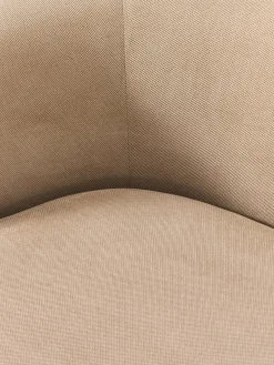 Butacas|Sillones></noscript>Westwing Collection Sillón lounge Alba Tejido aterciopelado beige