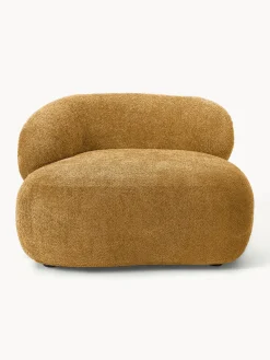 Butacas|Sillones></noscript>Westwing Collection Sillón lounge de borreguillo bouclé Alba Borreguillo bouclé ocre