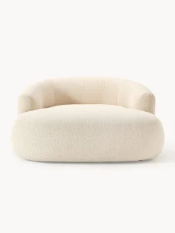 Butacas|Sillones></noscript>Westwing Collection Sillón lounge grande en tejido bouclé Sofia Bouclé beige claro