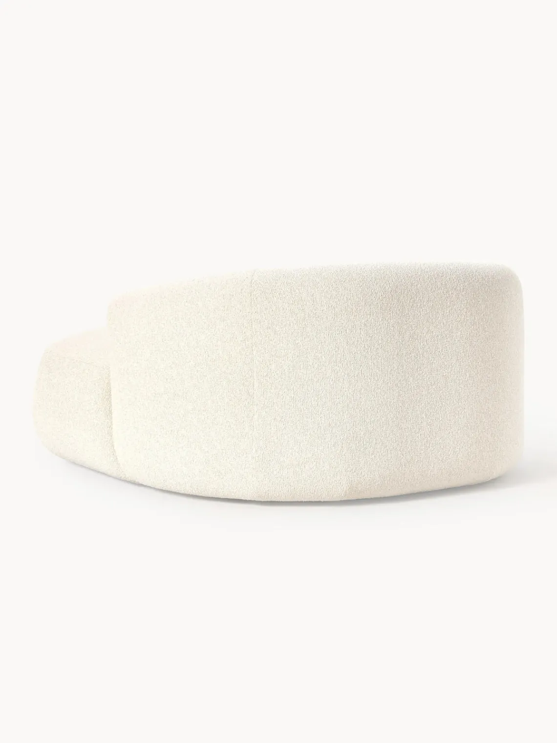 Butacas|Sillones>Westwing Collection Sillón lounge grande en tejido bouclé Sofia Bouclé blanco Off White