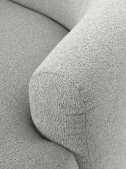 Sale Sillón lounge grande en tejido bouclé Sofia Butacas|Sillones