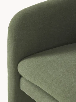Sillones Pequeños|Sillones></noscript>Westwing Collection Sillón Mairo Mezcla de lino verde oscuro