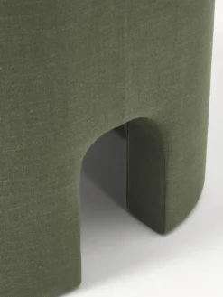 Sillones Pequeños|Sillones></noscript>Westwing Collection Sillón Mairo Mezcla de lino verde oscuro