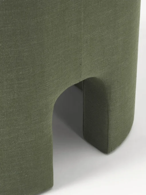 Sillones Pequeños|Sillones>Westwing Collection Sillón Mairo Mezcla de lino verde oscuro