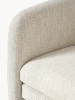 Sillones Pequeños|Sillones></noscript>Westwing Collection Sillón Mairo Mezcla de lino beige claro