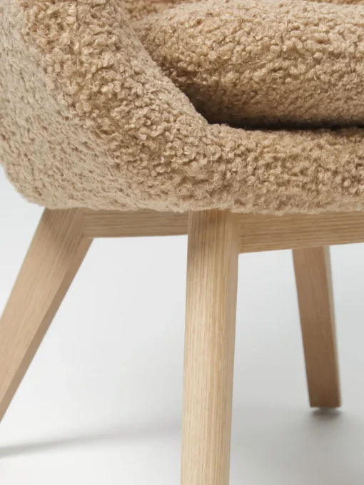 Sillones Orejeros|Sillones>Westwing Collection Sillón orejero de borreguillo Wing Borreguillo marrón claro