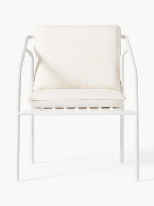 Sillas De Jardín|Sillas De Jardí­N>Westwing Collection Sillón para exterior Caio Blanco Off White, blanco