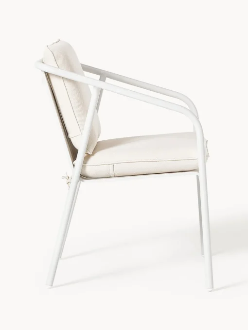 Sillas De Jardín|Sillas De Jardí­N>Westwing Collection Sillón para exterior Caio Blanco Off White, blanco