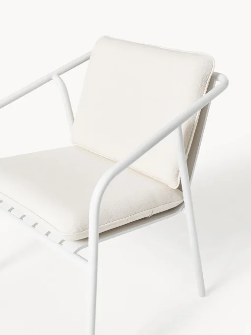 Sillas De Jardín|Sillas De Jardí­N>Westwing Collection Sillón para exterior Caio Blanco Off White, blanco