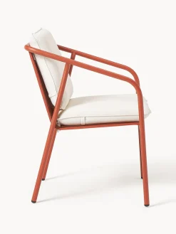 Sillas De Jardín|Sillas Con Reposabrazos></noscript>Westwing Collection Sillón para exterior Caio Blanco Off White, terracota