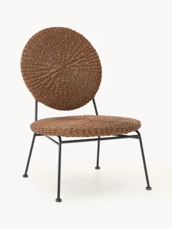 Sillas De Jardín|Sillas De Jardí­N>Westwing Collection Sillón para exterior de polirratán Spence Marrón oscuro, negro