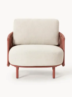 Sillones De Jardín|Sillones De Jardí­N>Westwing Collection Sillón para exterior Sienna Tejido beige claro, terracota
