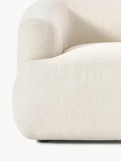 Butacas|Sillones>Westwing Collection Sillón Sofia Tejido grueso blanco crema