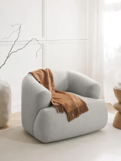 Butacas|Sillones>Westwing Collection Sillón Sofia Tejido grueso gris