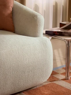 Butacas|Sillones></noscript>Westwing Collection Sillón Sofia Terciopelo blanco Off White