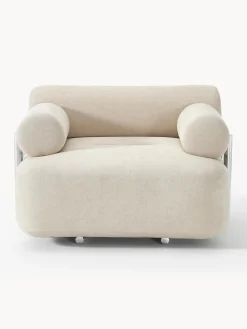 Sillones Pequeños|Sillones></noscript>Westwing Collection Sillón Stella Tejido jaspeado blanco Off White