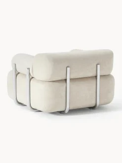 Sillones Pequeños|Sillones></noscript>Westwing Collection Sillón Stella Tejido jaspeado blanco Off White