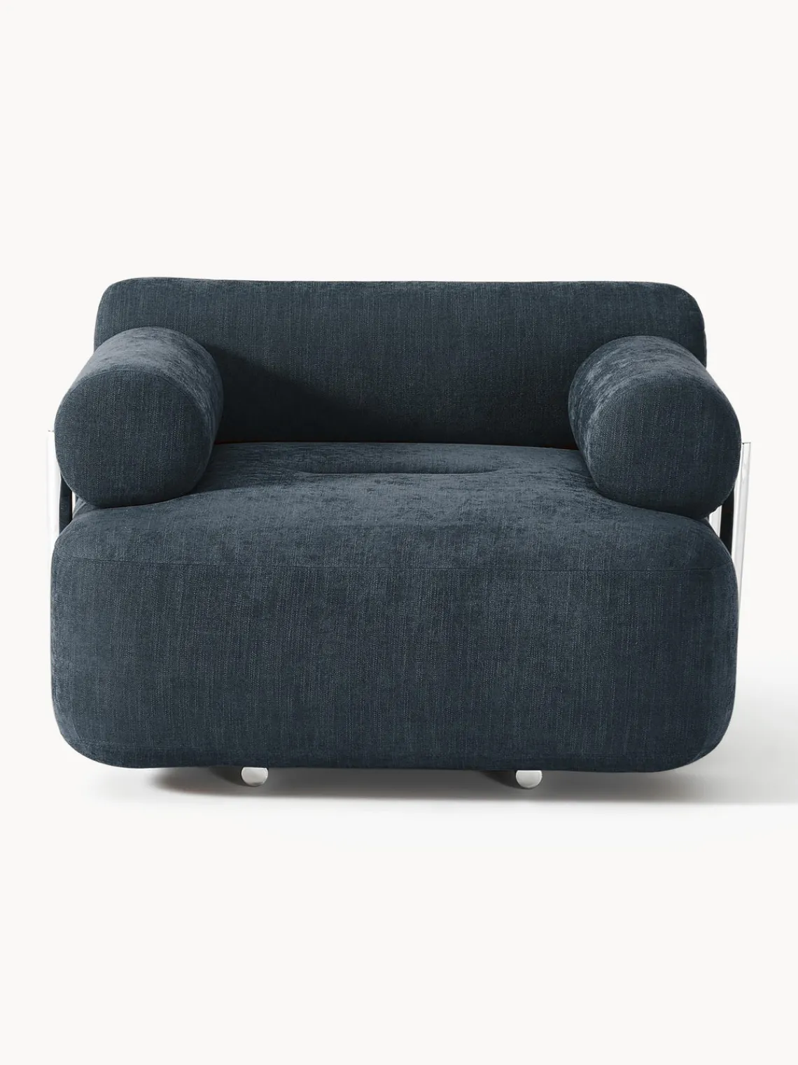 Sillones Pequeños|Sillones>Westwing Collection Sillón Stella Tejido jaspeado azul vaquero