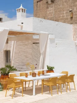 Outlet Sillones de jardín apilables con reposabrazos Net, 2 uds. Sillas De Jardín|Sillas De Jardí­N