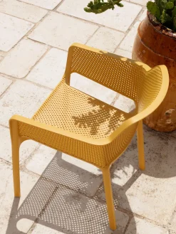 Outlet Sillones de jardín apilables con reposabrazos Net, 2 uds. Sillas De Jardín|Sillas De Jardí­N