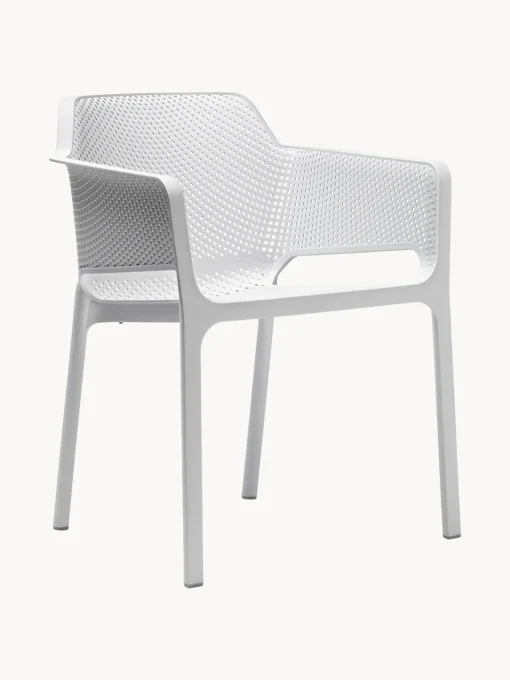 Discount Sillones de jardín apilables con reposabrazos Net, 2 uds. Sillas De Jardín|Sillas De Jardí­N
