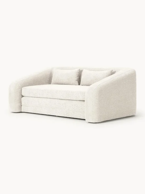 New Sofá cama de borreguillo bouclé Eliot (2 plazas) Sofás Cama|Sofás